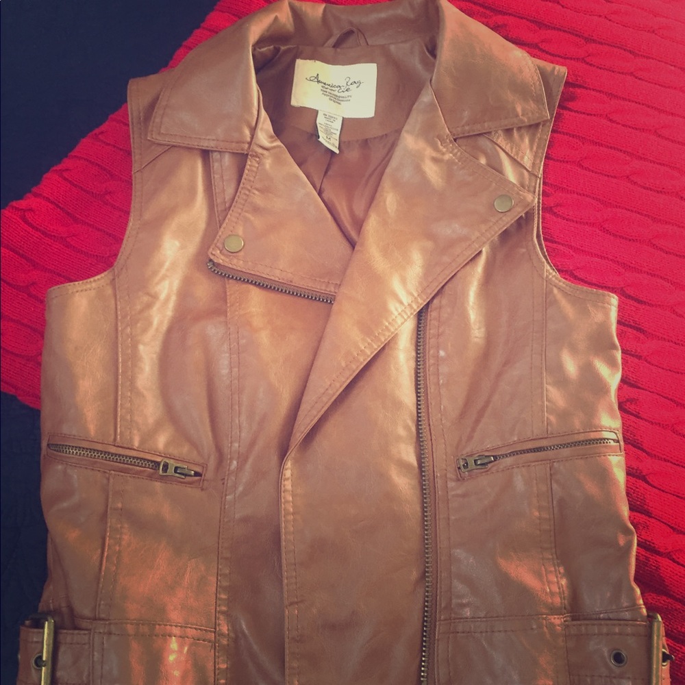 American Rag women's leather vest